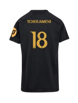 Real Madrid Aurelien Tchouameni #18 Ausweichtrikot für Frauen 2023-24 Kurzarm